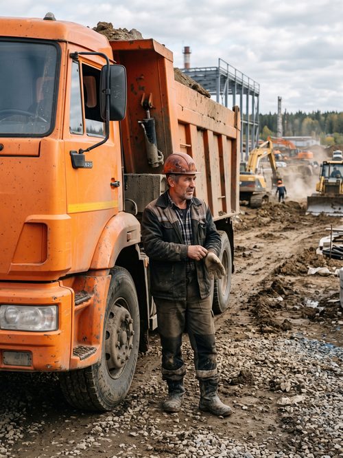 Водитель самосвала